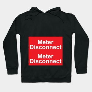 Electric Meter Disconnect Sticker With Two Labels Hoodie